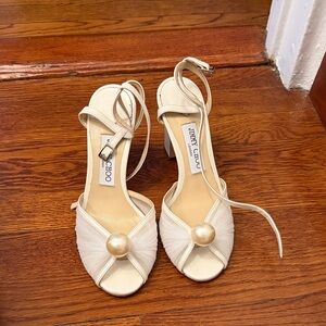 Jimmy Choo Womens Sacaria 85 High Block Heel Sandals